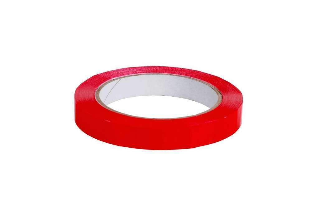 Afbeeldingen van Rol sluittape 15mm / 66 meter rood