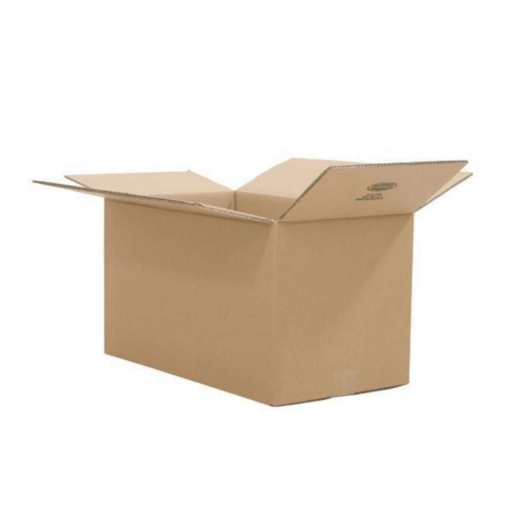 Afbeeldingen van Kartonnen doos 350x350x250mm 4½mm dubbel golf bruin