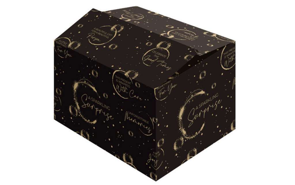 Afbeeldingen van Kerstdozen C-126 Bubbles Black