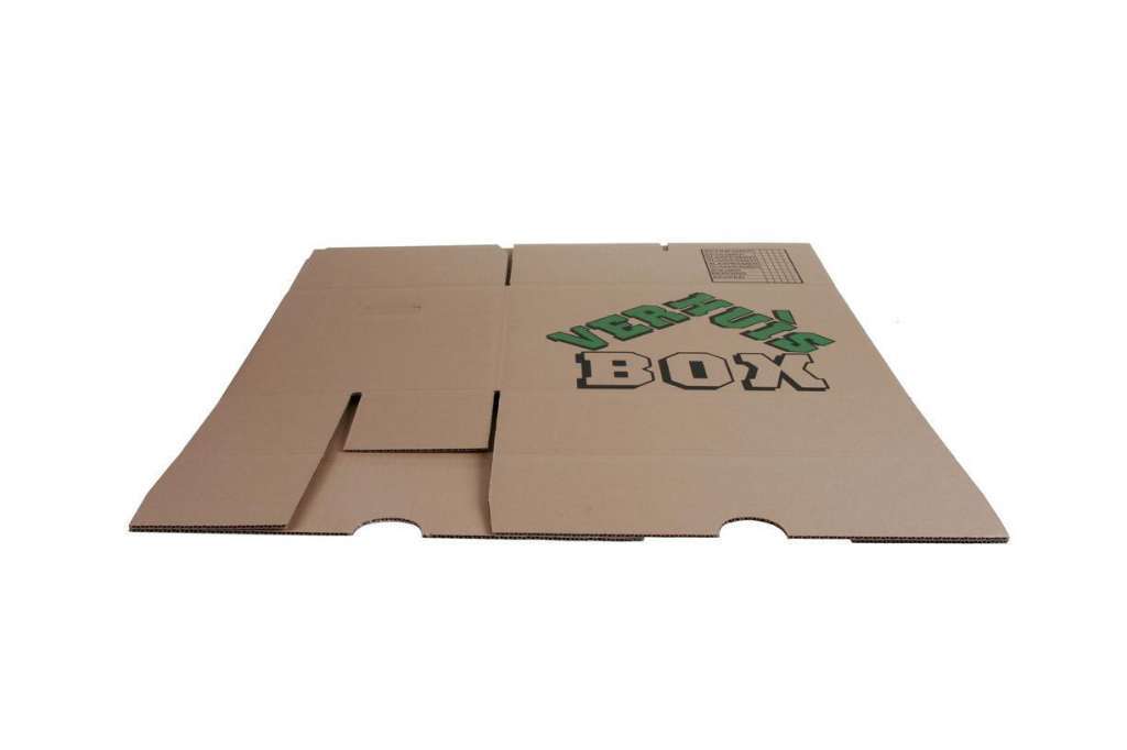 Afbeeldingen van Verhuisdoos model C 485x320x360mm 4mm enkel golf bruin